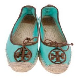 Tory Burch Logo Canvas Espadrilles